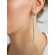 Refined Silver Chain Dangles With Yellow Crystal Centerpieces, image , picture 3