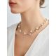 Refined Silver Necklace With Pearl And Crystals, image , picture 3