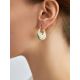 Bright Mix Color Enamel Hoop Earrings, image , picture 3
