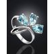 Luminous Silver Topaz Ring, Ring Size: 8 / 18, image , picture 2