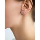 Star Shaped Silver Studs With Mix Color Crystals, image , picture 3