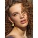 Boho Chic Gold Plated Silver Hoops With Honey Amber The Palazzo, image , picture 4