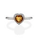 Crystal Heart Detail Ring, Ring Size: 8 / 18, image , picture 4