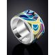 Multicolor Enamel Band Ring, Ring Size: 9 / 19, image , picture 2