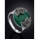 Art Deco Style Silver Agate Ring With Marcasites The Lace, Ring Size: 6.5 / 17, image , picture 2