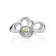 Abstract Design Silver Chrysolite Ring, Ring Size: 7 / 17.5, image , picture 3