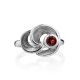 Stylish Silver Garnet Ring, Ring Size: 8.5 / 18.5, image , picture 3