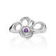 Intricate Design Silver Amethyst Ring, Ring Size: 7 / 17.5, image , picture 3