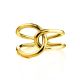 Split Gold Plated Silver Ring The ICONIC, Ring Size: Adjustable, image , picture 3
