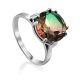 Fabulous Silver Ring With Chameleon Colored Quartz Centerstone, Ring Size: 7 / 17.5, image 