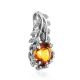 Floral Design Silver Citrine Pendant, image , picture 4