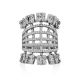 Silver Crystal Statement Ring, Ring Size: 6.5 / 17, image , picture 3