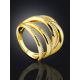 Bold Gilded Silver Crystal Ring, Ring Size: 8 / 18, image , picture 2