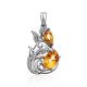 Exquisite Silver Citrine Pendant, image 