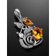 Exquisite Silver Citrine Pendant, image , picture 2