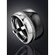 Fabulous Stackable Silver Ceramic Band Ring, Ring Size: 6 / 16.5, image , picture 2