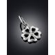 Cute Silver Diamond Clover Shaped Pendant, image , picture 2