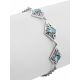 Ornate Silver Topaz Bracelet, image , picture 4