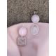 Statement Blush Pink Multi Stone Drop Earrings The Bella Terra, image , picture 5