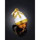 Enamel Egg Pendant With Luminous Amber Stone The Romanov, image , picture 2