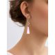 Chic Silver Agate Dangle Earrings, image , picture 3