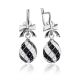 Black And White Enamel Dangle Earrings The Romanov, image 
