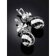 Black And White Enamel Dangle Earrings The Romanov, image , picture 2