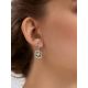 Chic Silver Dangle Earrings With Tourmaline And Crystals, image , picture 3