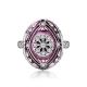 Vintage Style Silver Enamel Ring The Romanov, Ring Size: 8.5 / 18.5, image , picture 4