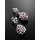 Opulent Design Silver Enamel Dangle Earrings The Romanov, image , picture 2