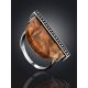 Ethnic Style Silver Wooden Ring, Ring Size: 8.5 / 18.5, image , picture 2
