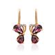 Cute Gold Butterfly Earrings, image 