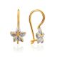 Starfish Design Golden Earrings, image 