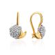Cute Gold Hedgehog Earrings, image 