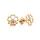 Floral Design Golden Studs, image 