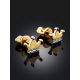 Tiny Golden Crown Studs, image , picture 2