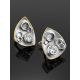 Stylish Silver Crystal Earrings, image , picture 2