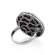 Geometric Design Silver Wooden Ring, Ring Size: 9.5 / 19.5, image , picture 5