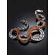 Designer Silver Wooden Bracelet, image , picture 2