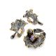 Amazing Abstract Design Silver Amethyst Ring, Ring Size: Adjustable, image , picture 4