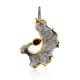 Abstract Design Silver Garnet Pendant, image 