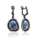 Stunning Silver Dangles With Bold Agate Geode And Crystals, image 
