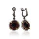 Stunning Agate Geode Dangle Earrings, image 