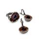 Designer Silver Ring With Agate Geode And Crystals, Ring Size: Adjustable, image , picture 4