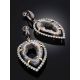 Impressive Design Silver Dangles With Agate Geode And Crystals, image , picture 2