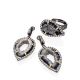 Impressive Design Silver Dangles With Agate Geode And Crystals, image , picture 3