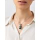 Lustrous Faceted Green Crystal Egg Shaped Pendant The Romanov, image , picture 3