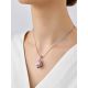 Wonderful Lilac Enamel Egg Shaped Pendant With iolite And Crystal The Romanov, image , picture 3