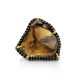Silver Cocktail Ring With Bold Smoky Quartz And Spinel, Ring Size: 6.5 / 17, image , picture 4