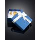Blue Square Gift Box With White Ribbon, image , picture 2
